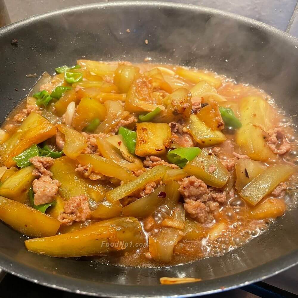 蒜香豆瓣醬炒茄子 3855.0