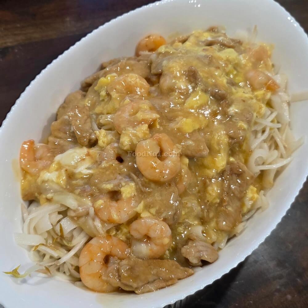 滑蛋蝦仁肉片河