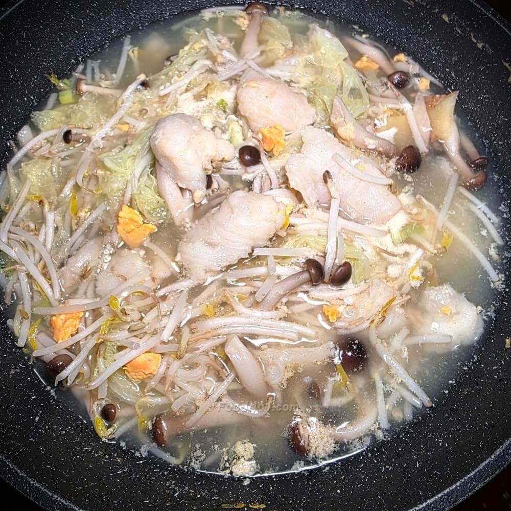 鹹蛋魚片雜菌暖窩