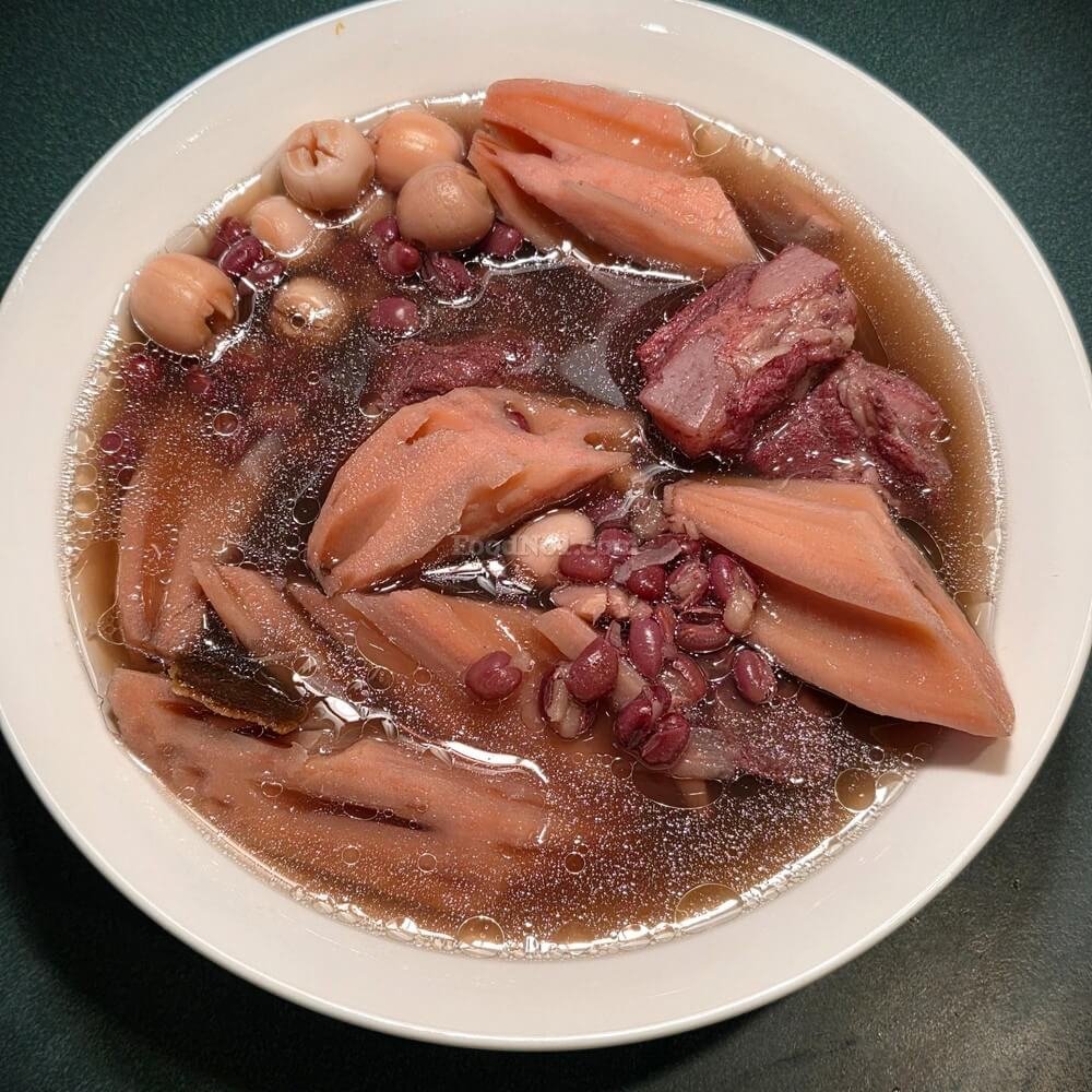蓮藕紅豆陳皮蓮子排骨湯