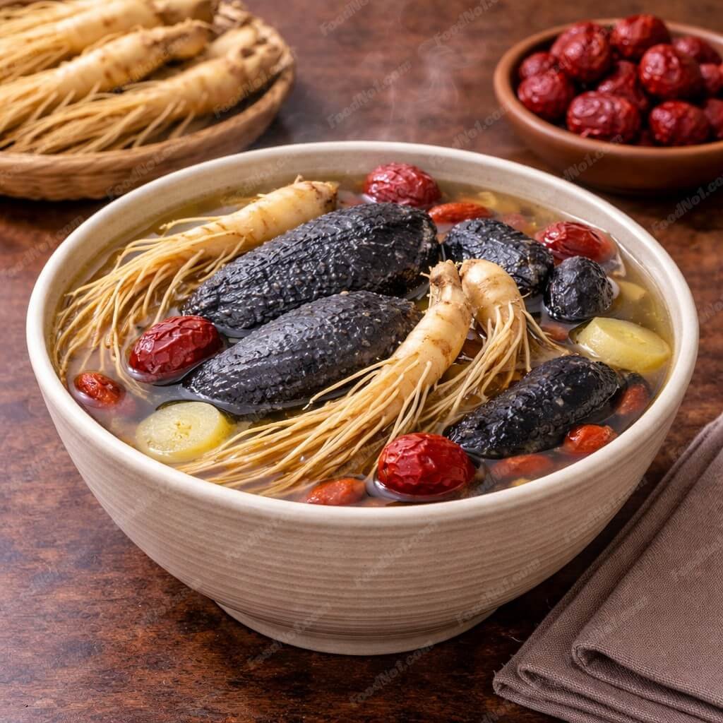 鮮人參竹絲雞湯