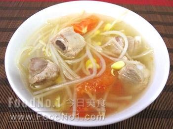 ribs bean_sprouts_soup