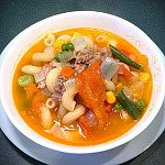 雜菜肉碎番茄湯通心粉