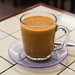 黑白淡奶港式奶茶