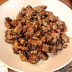 蜜汁牛肉粒