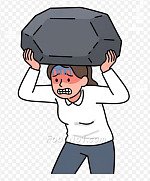 壓力好大 成日頂到上心口 圖示