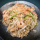 鮮蝦芽菜炒蛋麵