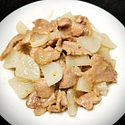 薑茸肉片炒蘿蔔