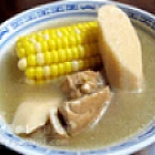 鮮淮山栗米瘦肉湯