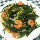 韭菜花炒蝦仁