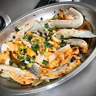 蒜頭豆豉蒸三文魚腩