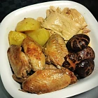 枝竹薯仔炆雞翼